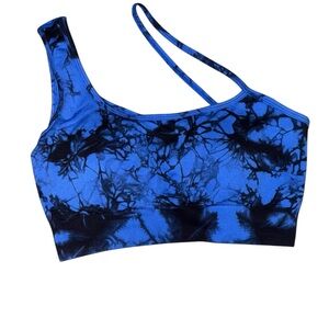 Blue Tie-Dye Women's Bralette